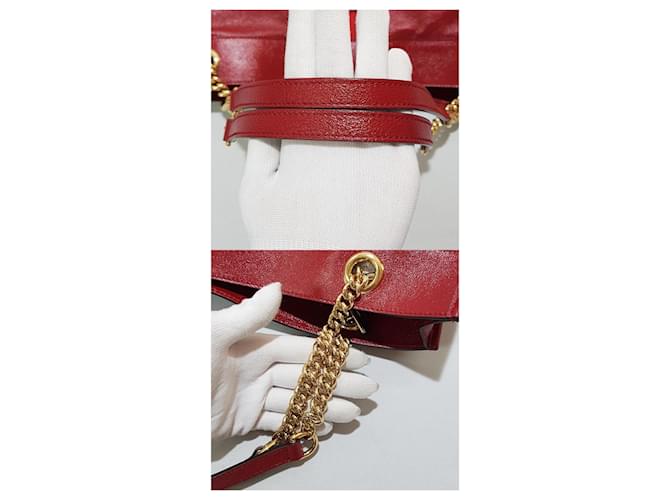 Gucci Borsa Shopper Tiger Web Raza Rosso - vista 6