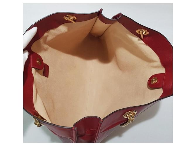 Gucci Borsa Shopper Tiger Web Raza Rosso - vista 8