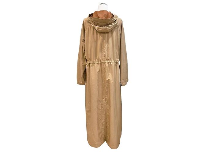 Hermès Abrigo largo cortavientos Castaño - vista 10