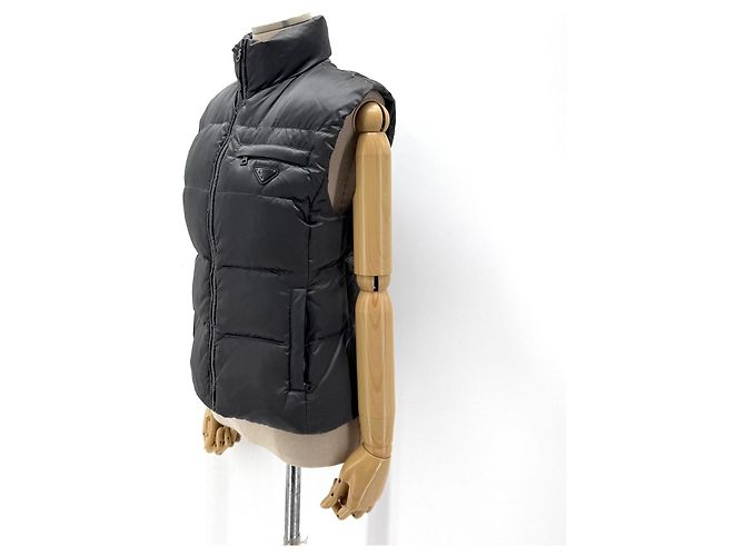 Prada Chaleco acolchado ligero para mujer Plata - vista 2