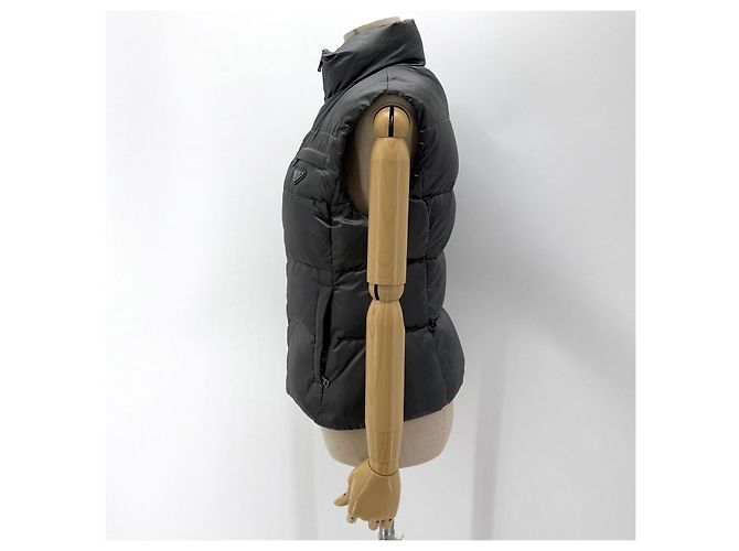 Prada Chaleco acolchado ligero para mujer Plata - vista 4