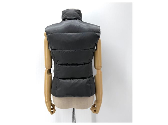 Prada Chaleco acolchado ligero para mujer Plata - vista 6