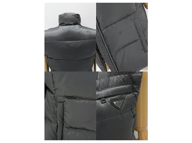 Prada Chaleco acolchado ligero para mujer Plata - vista 7