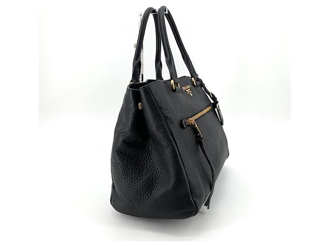 Prada Borsa Tote e Borsa a Spalla Vitello Donna Nero - vista 4