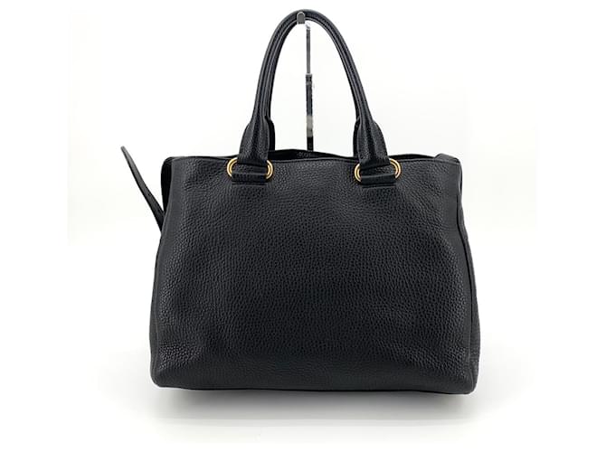 Prada Borsa Tote e Borsa a Spalla Vitello Donna Nero - vista 5