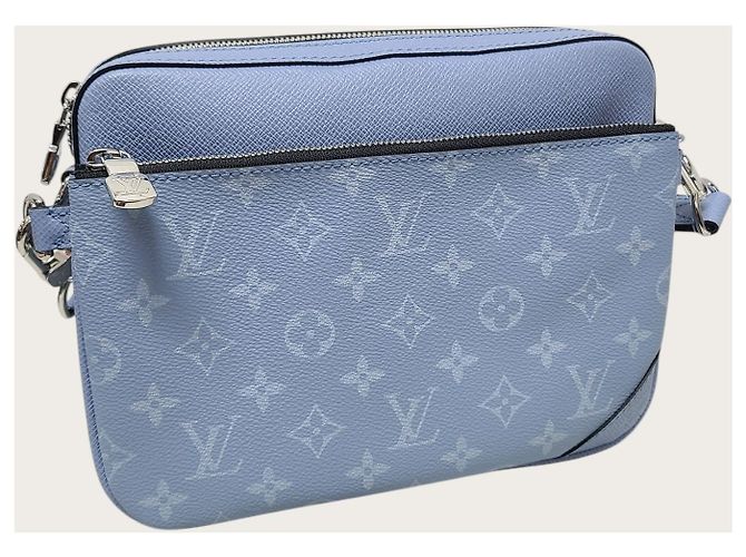 Louis Vuitton Borsa Messenger Monogram Trio Blu - vista 2