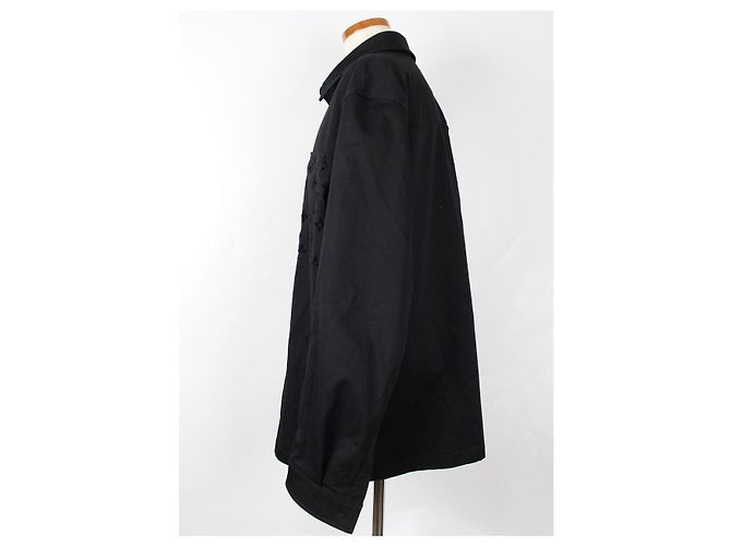 Louis Vuitton Monogram Flocked Overshirt Jacket Schwarz - Ansicht 3
