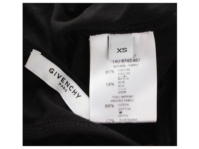 Givenchy Top sin mangas con estampado XS Negro - vista 4