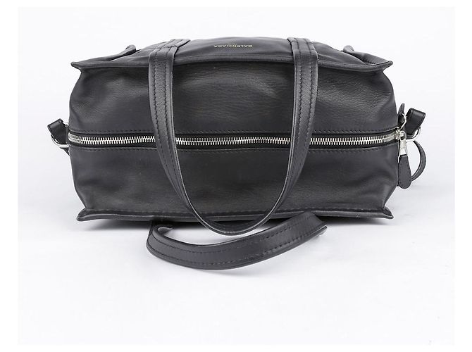 Balenciaga Piccola borsa tote e borsa a tracolla Bazar in pelle nera Nero - vista 14
