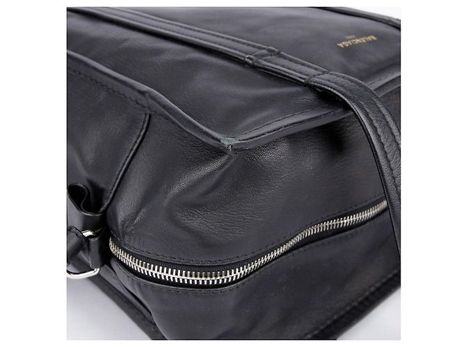 Balenciaga Piccola borsa tote e borsa a tracolla Bazar in pelle nera Nero - vista 15