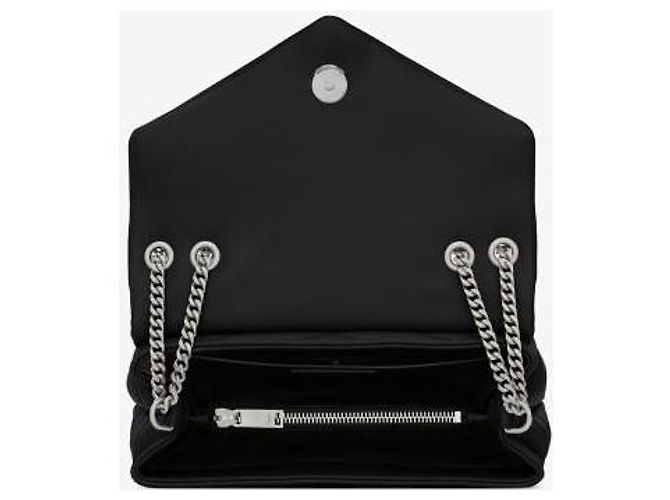 Borsa Loulou Small Chain Bag Saint Laurent Nero - vista 14