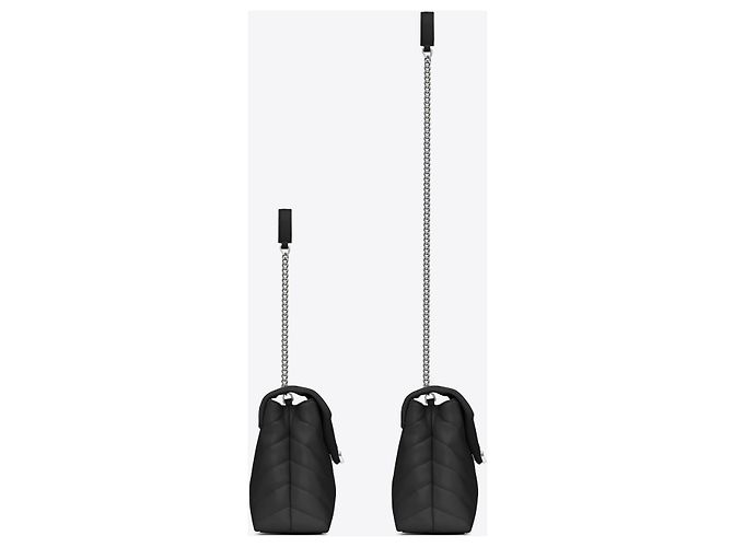 Borsa Loulou Small Chain Bag Saint Laurent Nero - vista 4