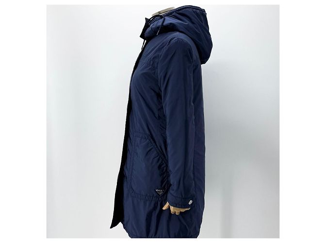 Prada Leichte Damen-Langjacke aus Re-Nylon mit Triangle-Logo Mehrfarben - Ansicht 4