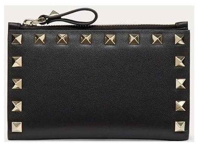 VALENTINO ROCKSTUD LEDERGELDBÖRSE Schwarz - Ansicht 2