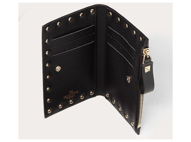 VALENTINO ROCKSTUD LEDERGELDBÖRSE Schwarz - Ansicht 7
