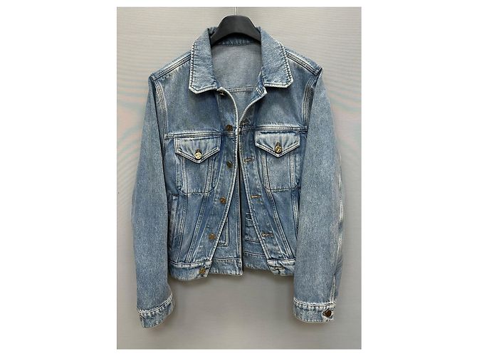 Louis Vuitton Giacca di denim blu Virgil Abloh - vista 4