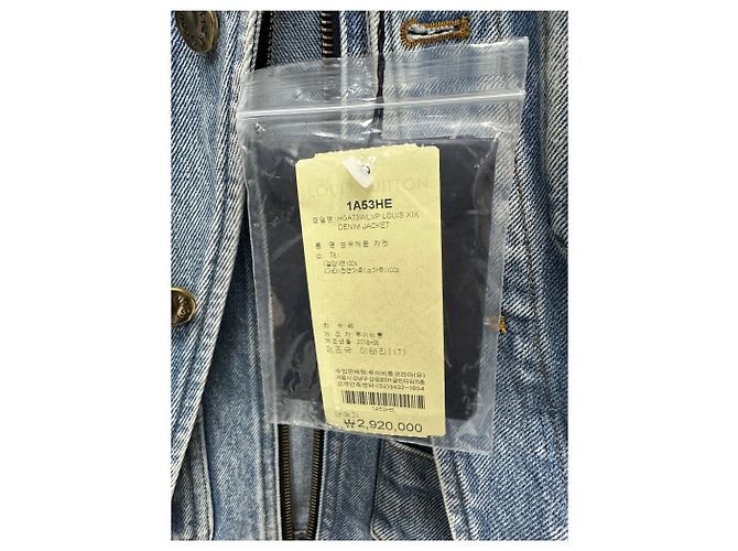 Louis Vuitton Giacca di denim blu Virgil Abloh - vista 6