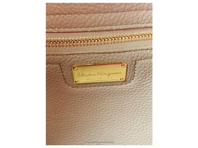Borsa Hobo/Tote a tracolla Salvatore Ferragamo Ali Arancione - vista 7