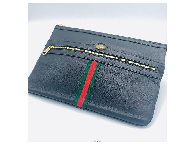 Gucci Bolso de mano Ophidia Black Three Stripe Negro - vista 3