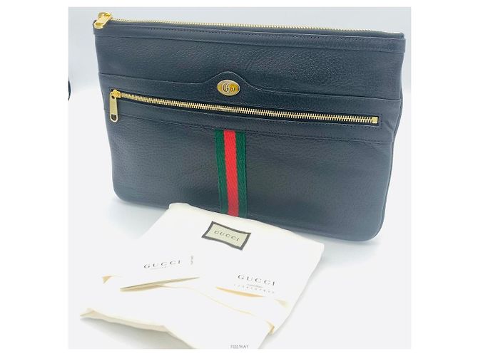 Gucci Bolso de mano Ophidia Black Three Stripe Negro - vista 5