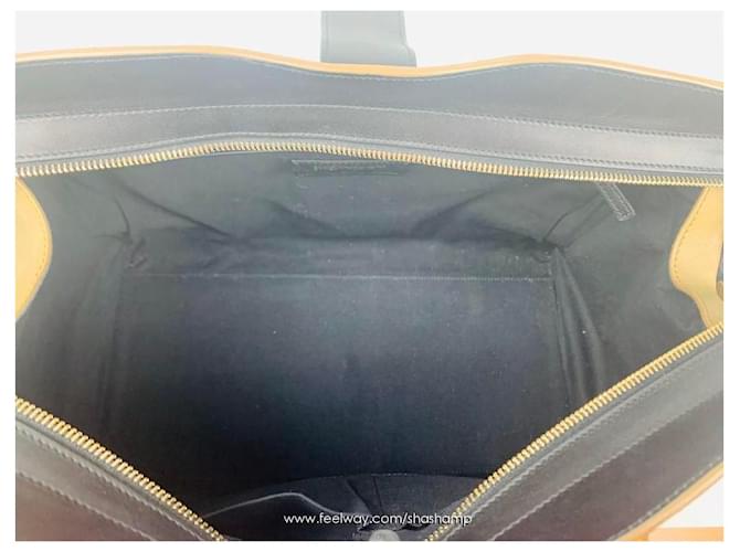 Saint Laurent Cabas Chyc Python Medium Tote Bag Doré - vue 5