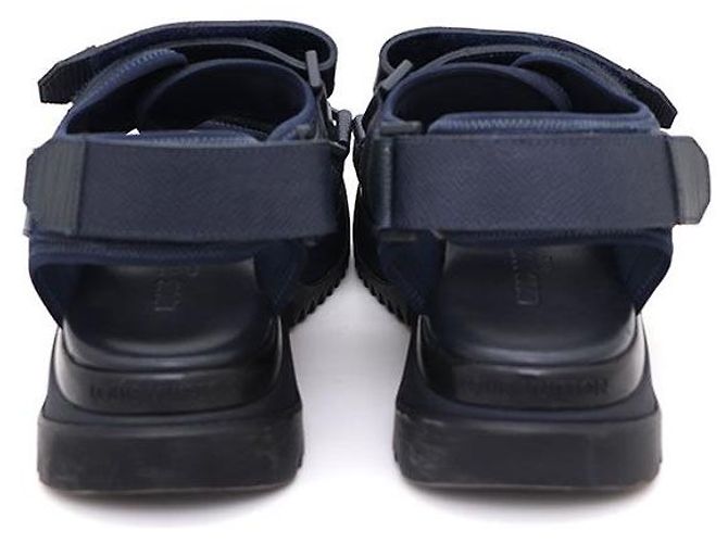 Louis Vuitton Taiga Leather Monogram Strap Sandal Blue - view 4