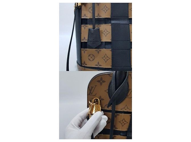 Louis Vuitton Borsa Tote e Borsa a Spalla Reverse Monogram Trésor Multicolore - vista 4