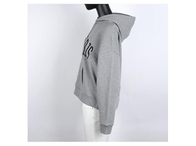 Céline Oversized Cotton Hoodie mit Logo Braun - Ansicht 3