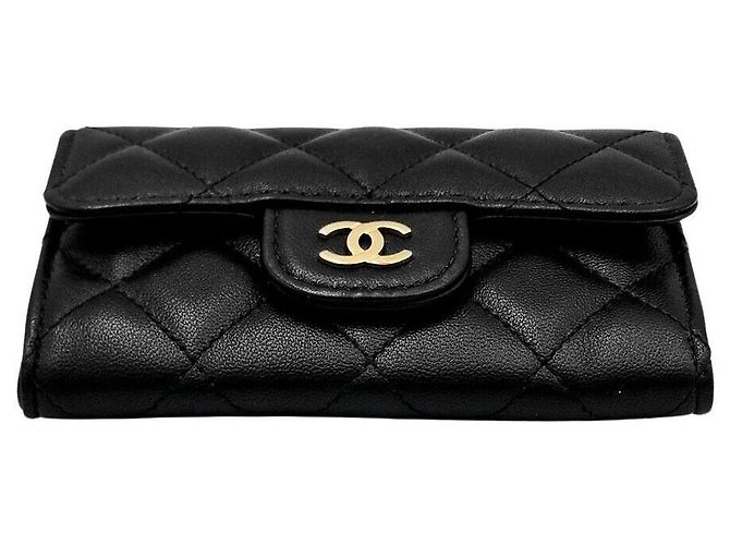 Chanel Kartenetui aus Lammleder Schwarz - Ansicht 5