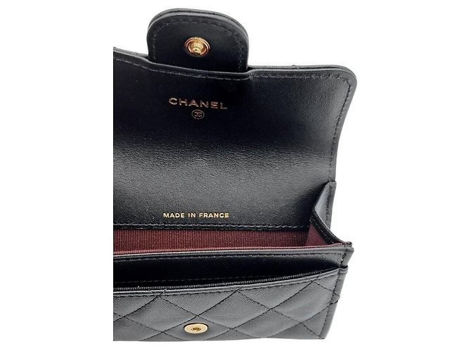 Chanel Kartenetui aus Lammleder Schwarz - Ansicht 6