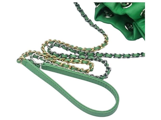 Chanel Borsa a tracolla Gabrielle Pearl Verde - vista 3