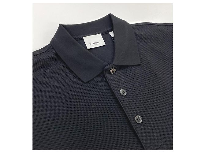 Burberry Camicia in piqué con ricamo di lettere Nero - vista 10