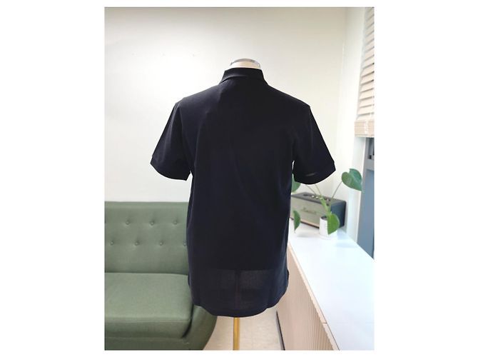 Burberry Camicia in piqué con ricamo di lettere Nero - vista 4