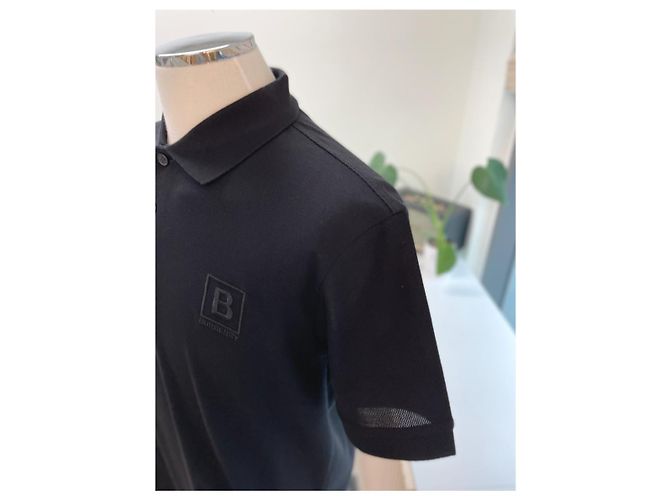Burberry Camicia in piqué con ricamo di lettere Nero - vista 5