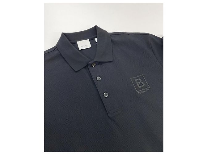 Burberry Camicia in piqué con ricamo di lettere Nero - vista 8