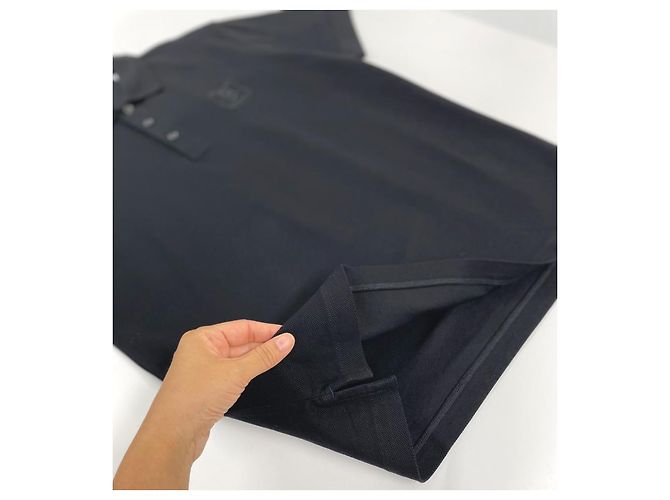 Burberry Camicia in piqué con ricamo di lettere Nero - vista 9