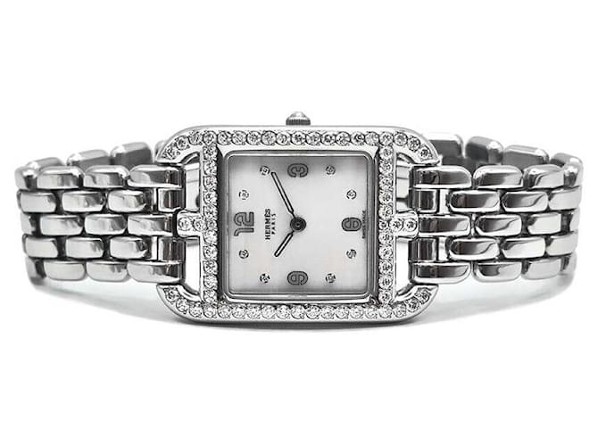 Hermès Reloj de acero Cape Cod Diamond Plata - vista 4