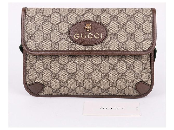 Gucci GG Supreme Neo Vintage Gürteltasche Braun - Ansicht 11