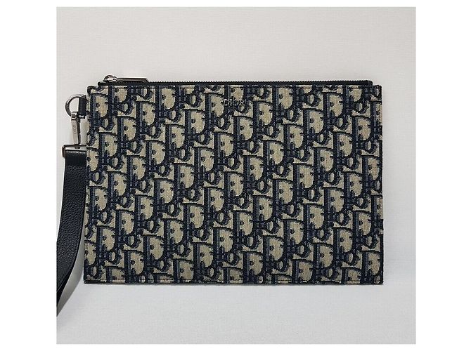 Dior Oblique Jacquard Clutch Bag - view 2