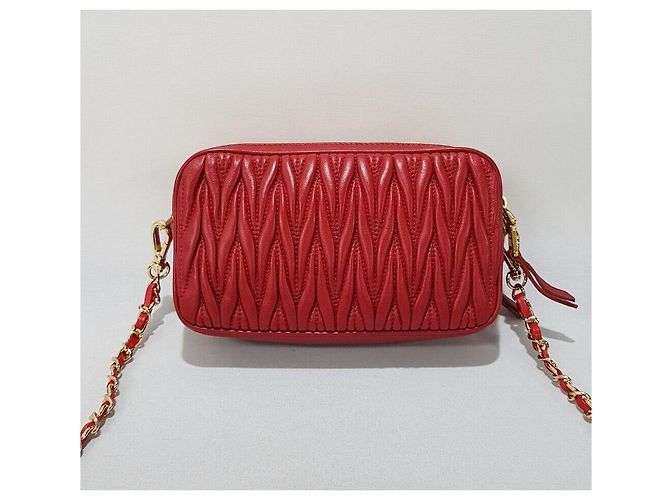Miu Miu Borsa a tracolla Materasse Double Zipper Argento - vista 4