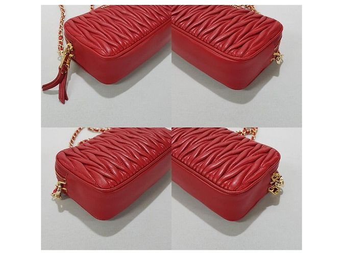 Miu Miu Borsa a tracolla Materasse Double Zipper Argento - vista 7