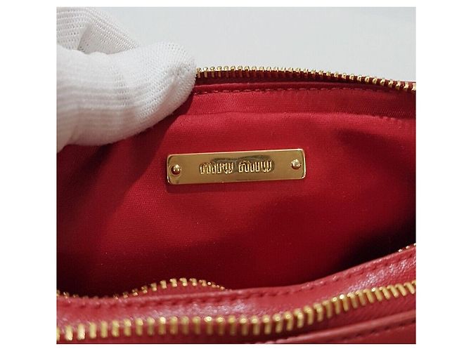 Miu Miu Borsa a tracolla Materasse Double Zipper Argento - vista 9