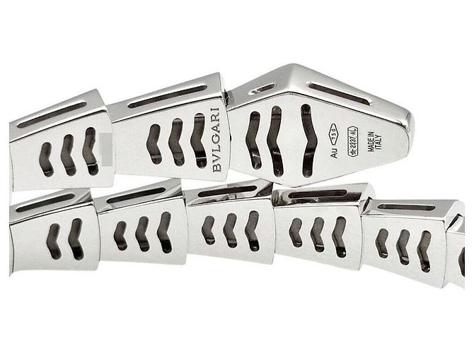 Bulgari Bracciale Serpenti Viper con diamanti Bianco - vista 4