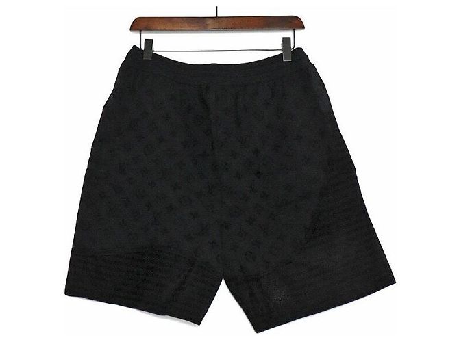 Louis Vuitton Pantaloncini da uomo in jacquard con monogramma grafico Nero - vista 4