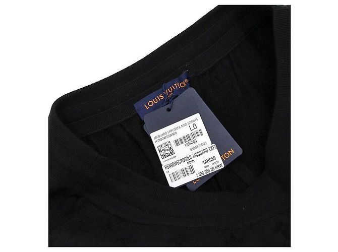 Louis Vuitton Pantaloncini da uomo in jacquard con monogramma grafico Nero - vista 5