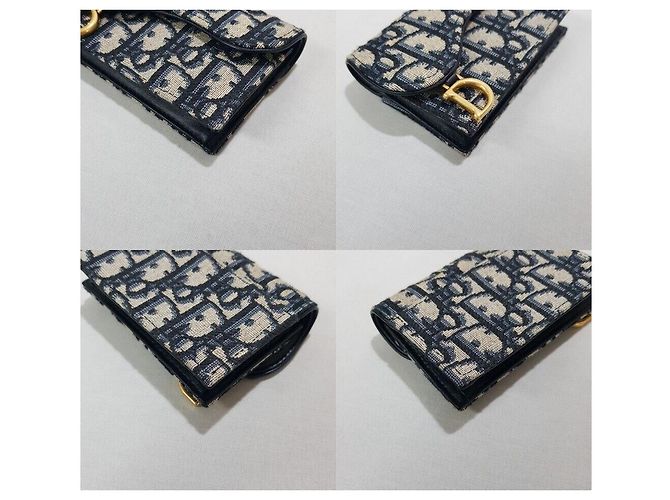 Dior Tarjetero Oblique Saddle Flap Multicolor - vista 6