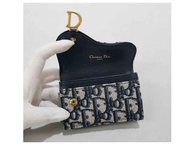 Dior Tarjetero Oblique Saddle Flap Multicolor - vista 7