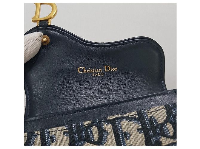 Dior Tarjetero Oblique Saddle Flap Multicolor - vista 8