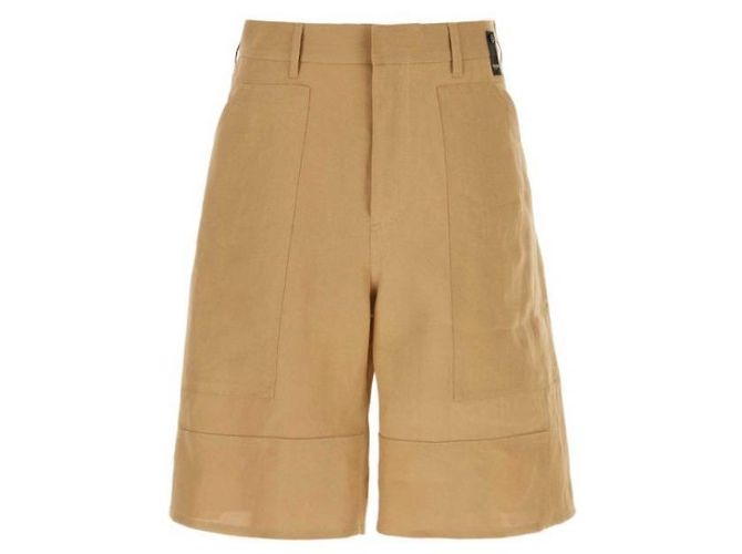 Fendi Canvas Bermuda Shorts Braun - Ansicht 3