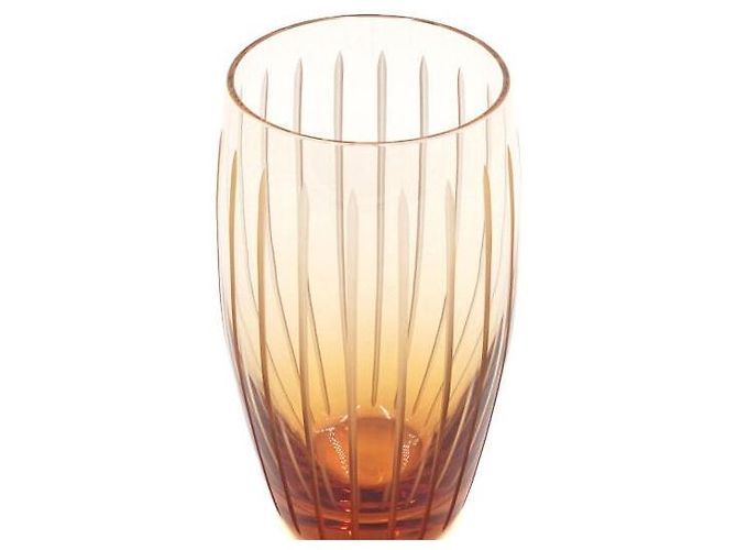 Hermès Amber Fanfare Kristall Highball-Gläser Set Mehrfarben - Ansicht 2